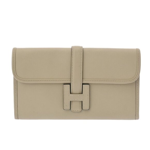 HERMES Jige Duo Sauge clutch bag 800000137338000 - Picture 1 of 9